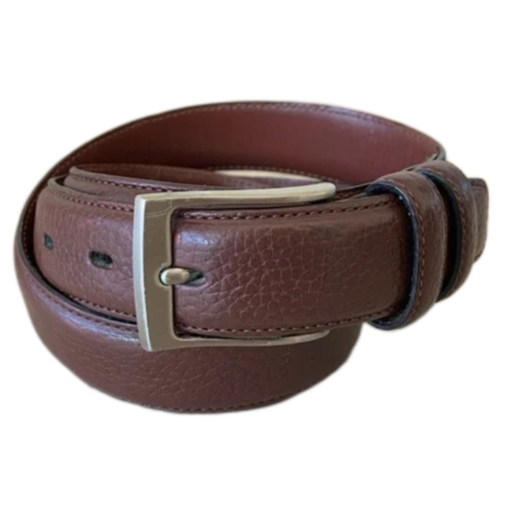 Original Penguin Full Grain Cowhide Lined on Bonded Leather Belt